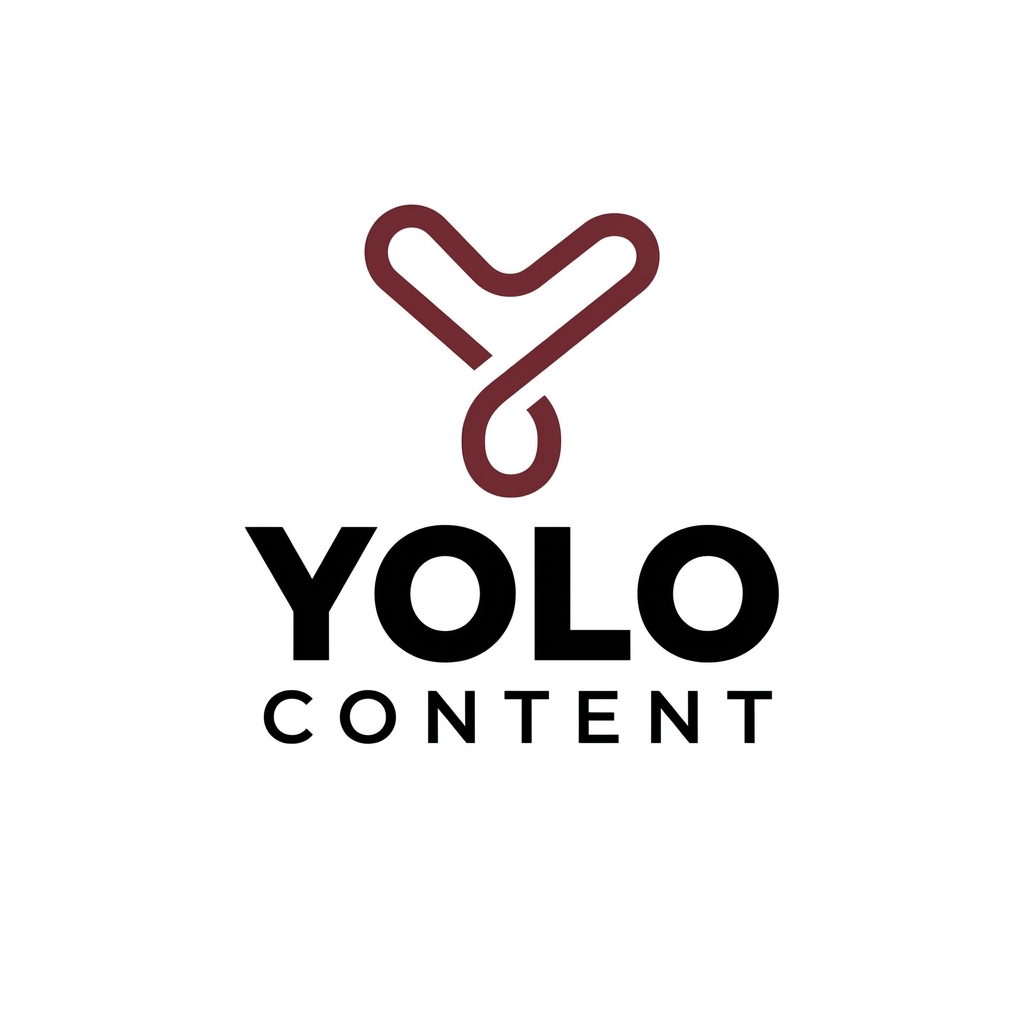 Logotipo vertical da Yolo Content